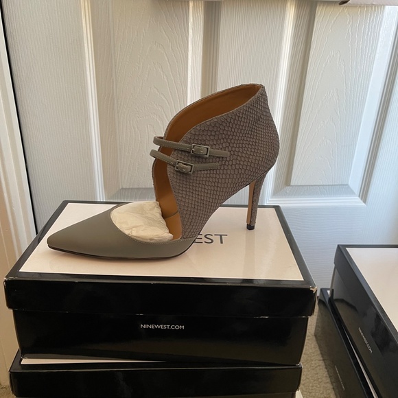 Grey Nine West Dress Shoes - Picture 4 of 6